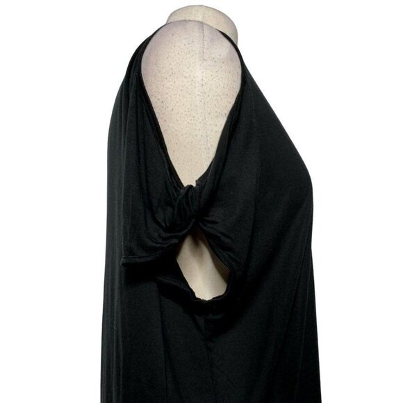 Rag & Bone Black Jean Split Sleeve Pullover Top - Picture 2 of 6